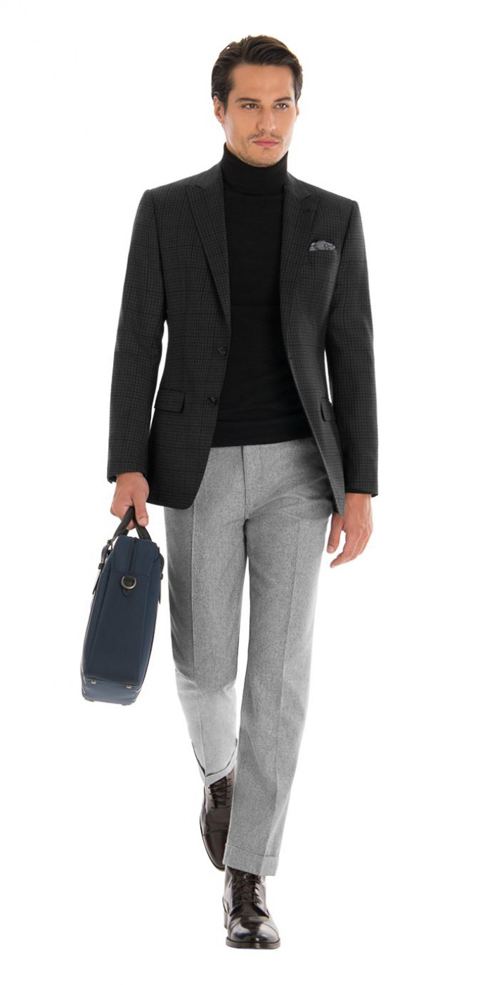 Grey Blazer with Black Dress Pants Outfits For Men (150 ideas & outfits) |  Lookastic
