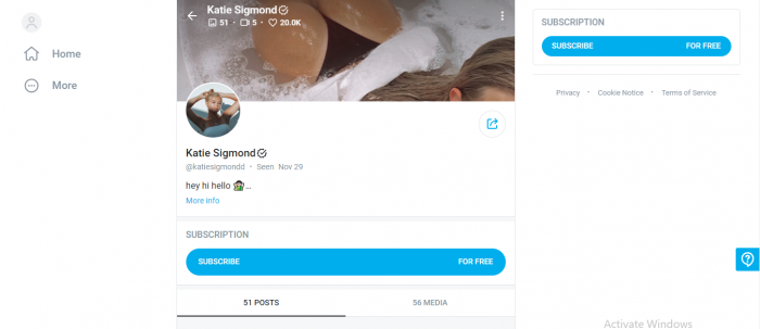 Katie Sigmond's OnlyFans 